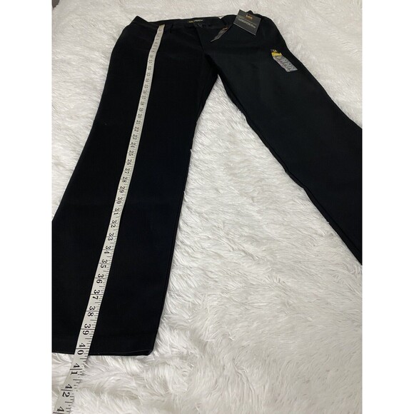 Lee Black Straight Leg Slacks Pants Office Business Women's Size 14 Medium - Picture 9 of 13